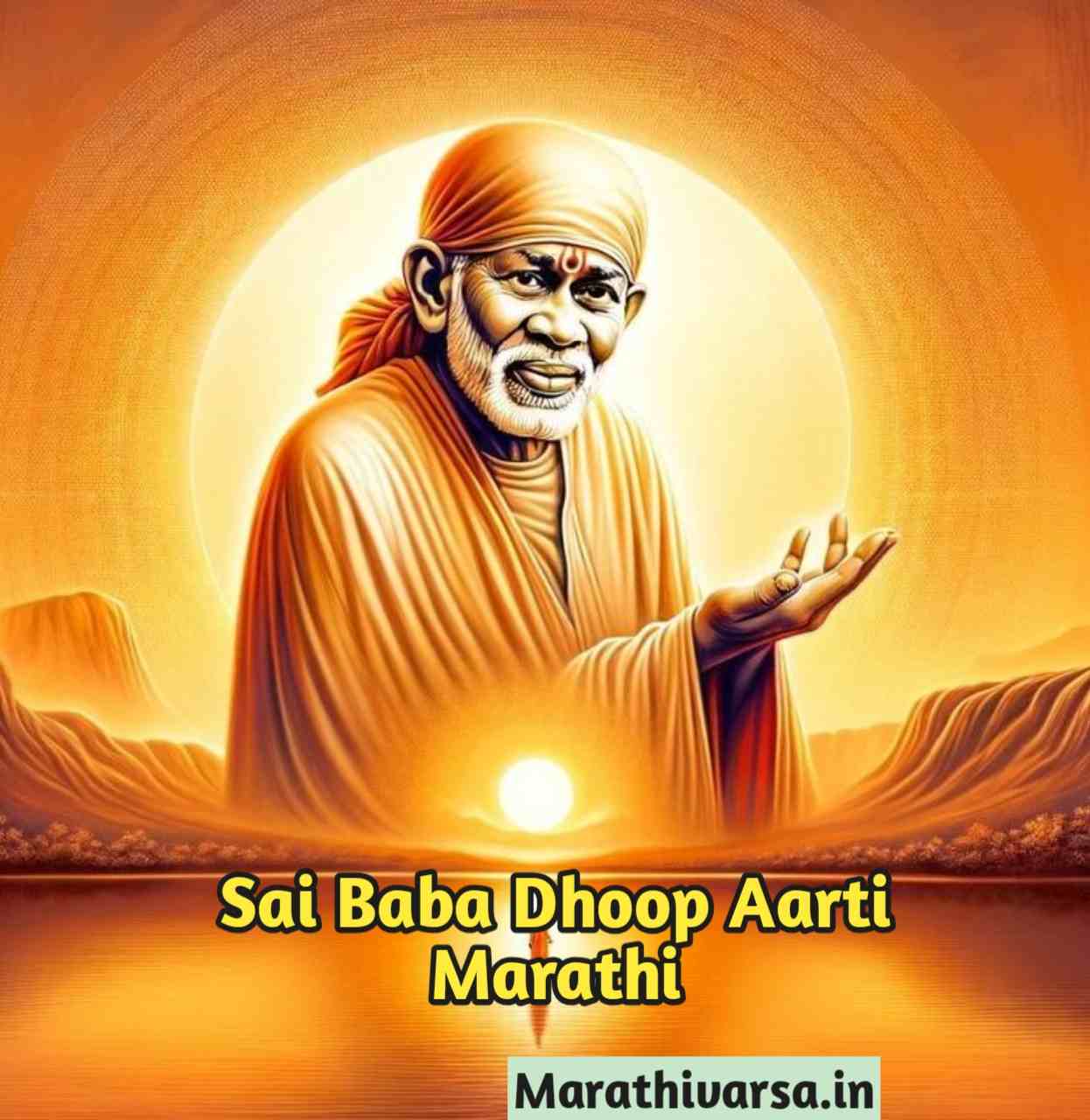 Sai Baba Dhoop Aarti Marathi